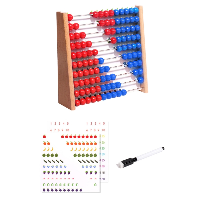 Abacus Counting Bead - Bàn tính bằng gỗ với các