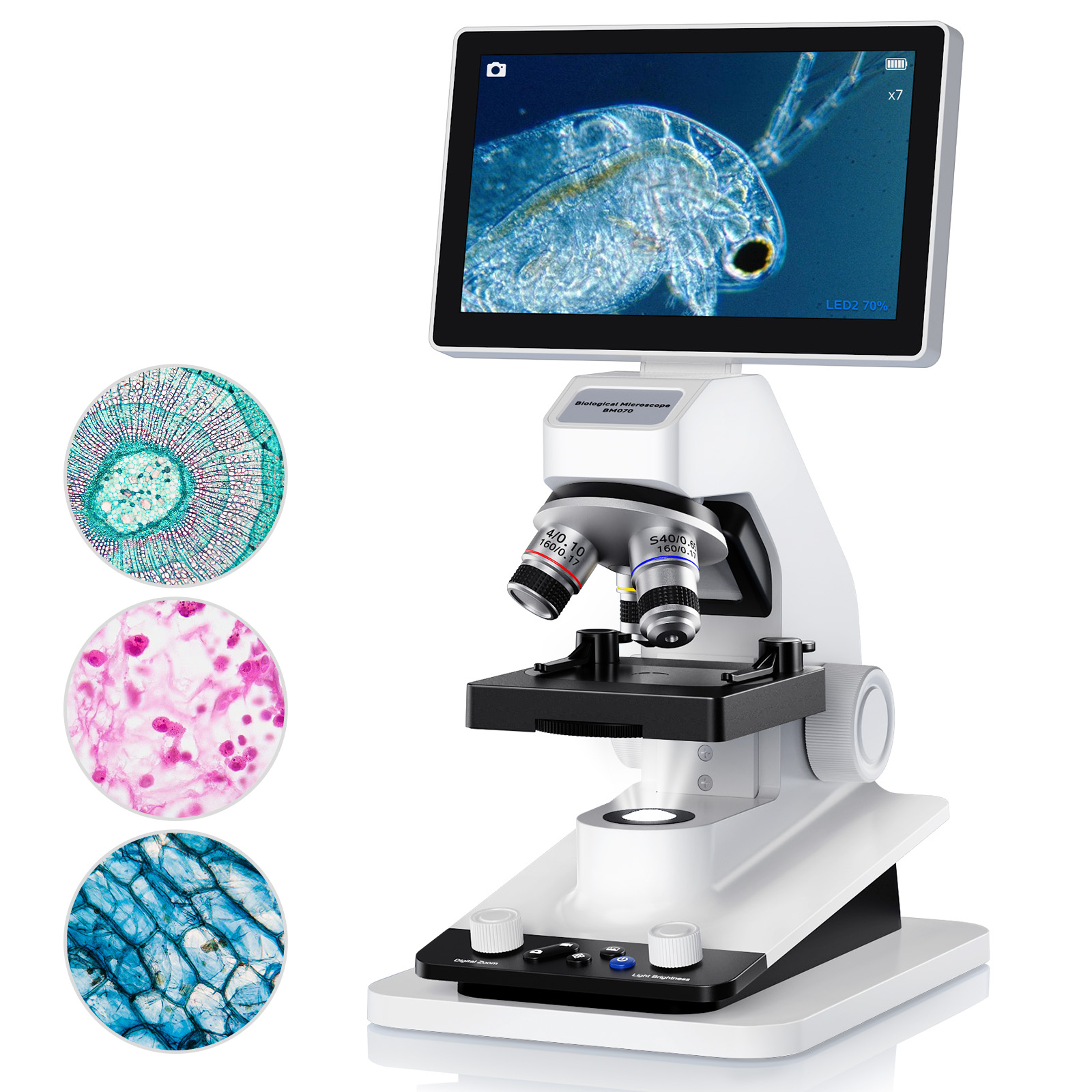 Kids Definition Of Education - 7inch Digital Microscope for Kids Adult1200X