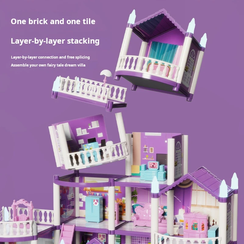 DIY Doll Houses Girls Castle A - đánh giá và giá Kids Education Images