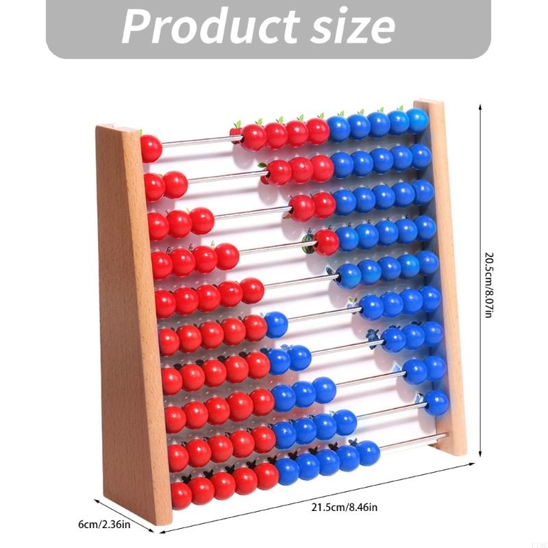 Bàn tính bằng gỗ với các hạt m - đánh giá và giá Abacus Counting Bead