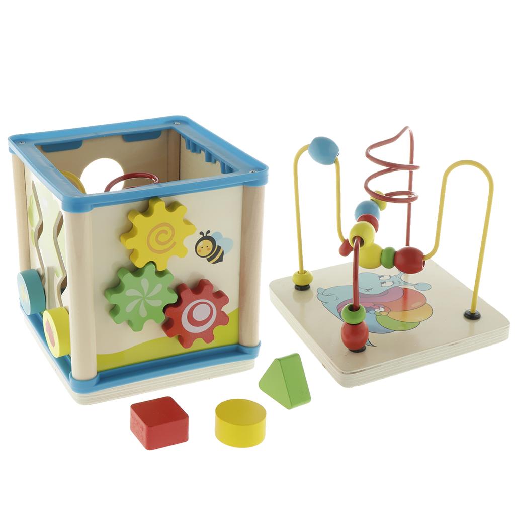 Wooden Activity Cube 3D Puzzle - đánh giá và giá Abacus Counting Bead