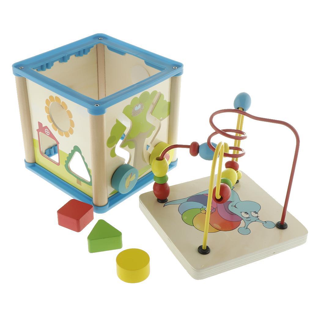 Wooden Activity Cube 3D Puzzle - đánh giá và giá Abacus Counting Bead