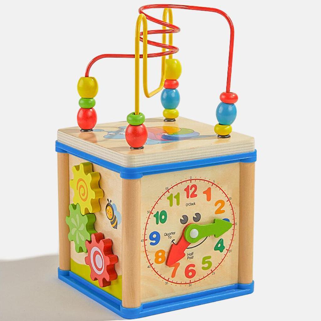 Wooden Activity Cube 3D Puzzle - đánh giá và giá Abacus Counting Bead