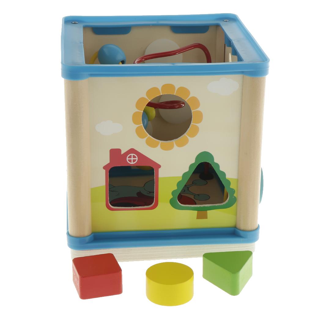 Wooden Activity Cube 3D Puzzle - đánh giá và giá Abacus Counting Bead