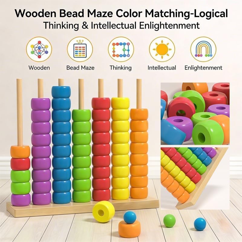 Wooden Abacus Montessori Educa - đánh giá và giá Abacus Counting Bead