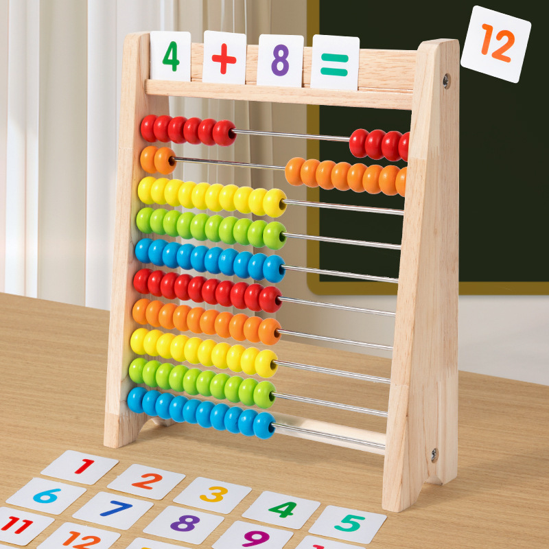 Wood Counting Beads Montessori - đánh giá và giá Abacus Counting Bead