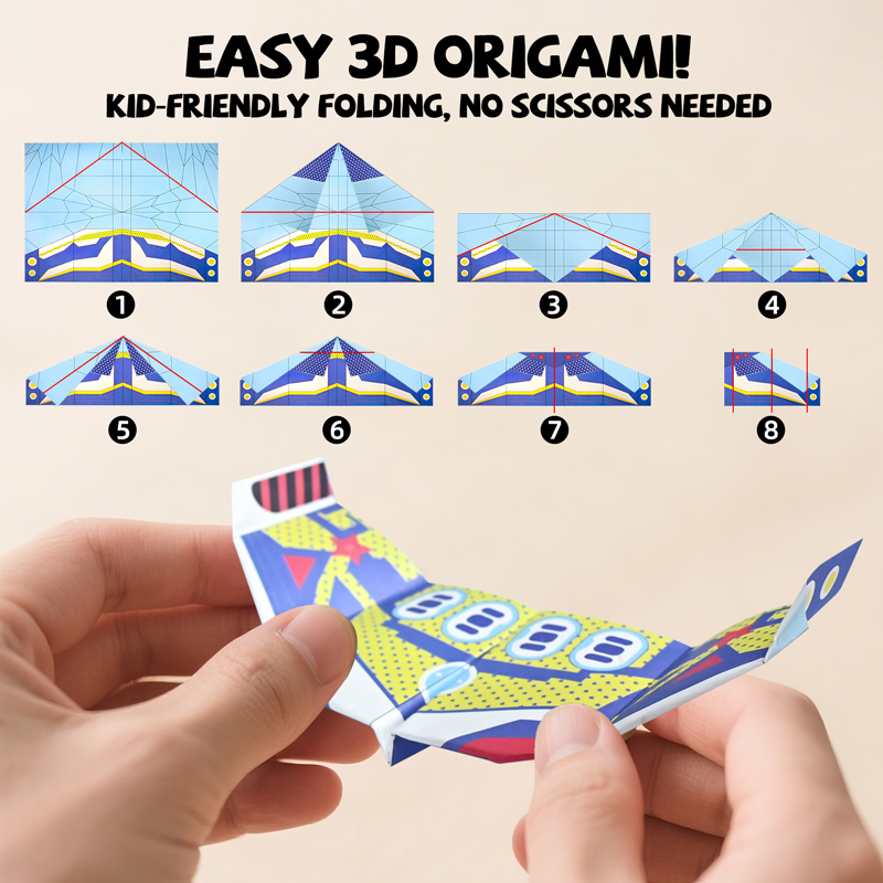 36 Sheets Paper Airplane Origa - đánh giá và giá Kids Education Things