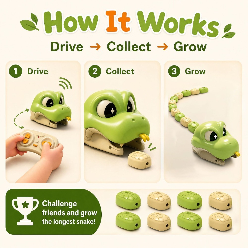 Remote Controlled Greedy Snake - đánh giá và giá Kids Education Things
